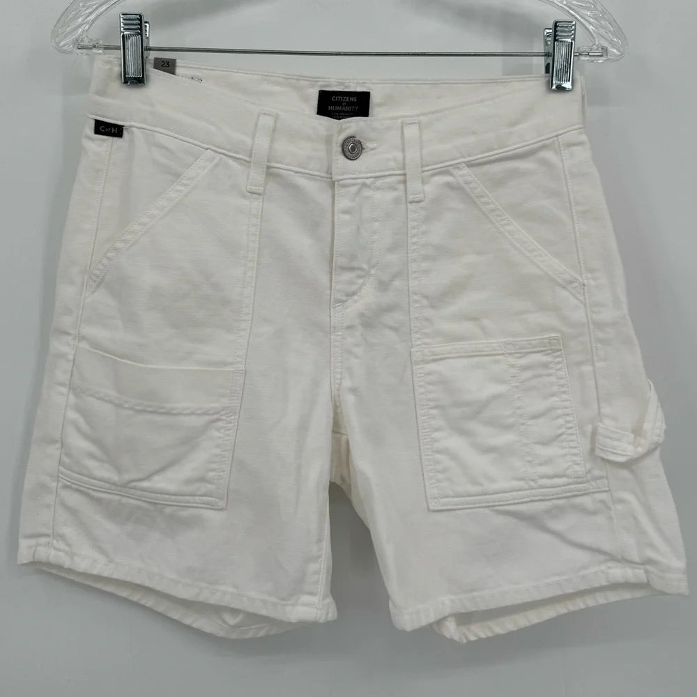 Citizens of Humanity White leah twill boyfriend shorts Casual Cargo‎ size 23